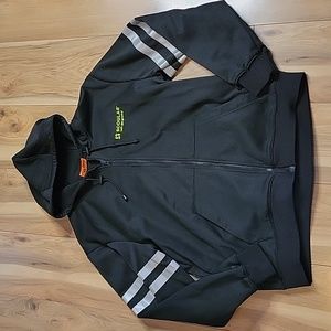 Cornerstone Men's Black Size XL Full Zip-up Sweatshirt Hoodie